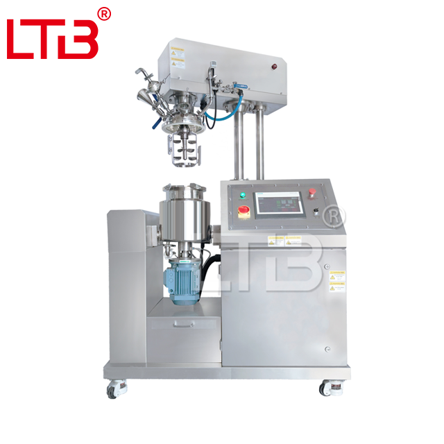 5L 10L 20L Small Scale Lab Vacuum Emulsifying Mixer Emulsifier Cosmetic Face Body Lotion Cream Making Machine