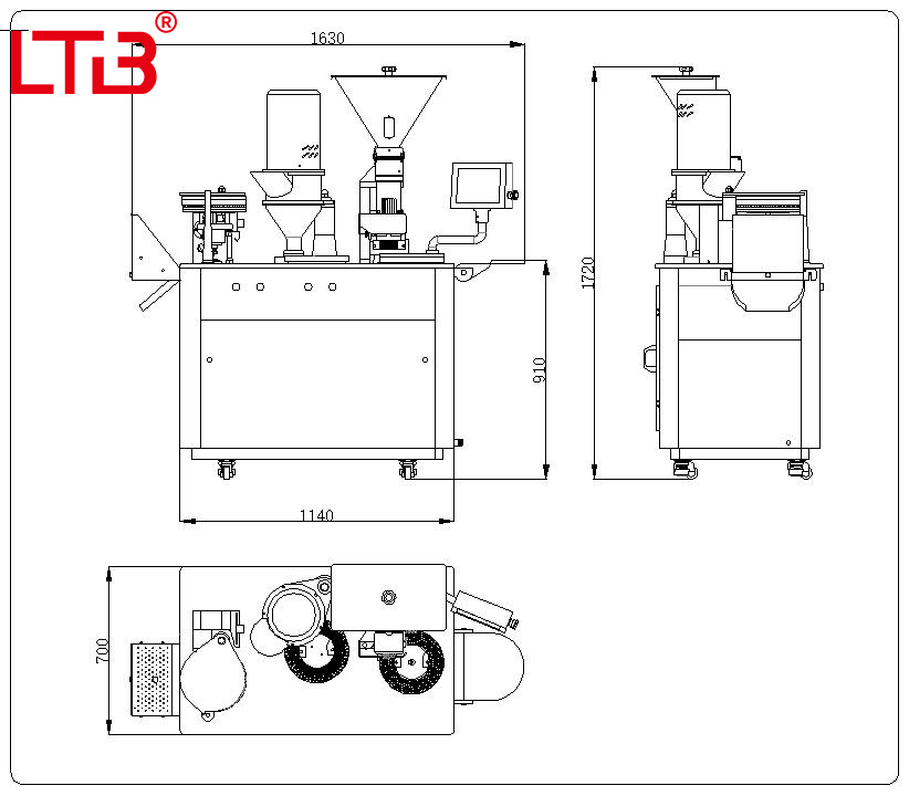 Semi Automatic Capsule Filling Making Machine, Small-scale Capsule Production