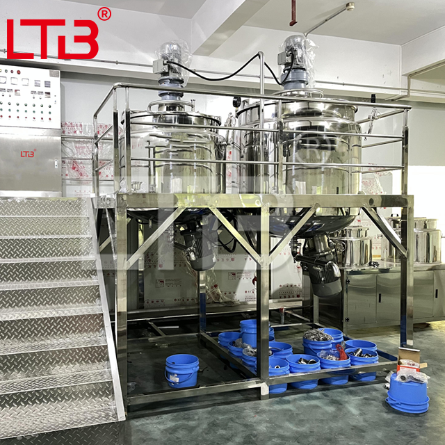 Industrial Large Volume Automated Liquid Soap Mixer Dishwashing Making Machine Lotion Homogenizing Equipment