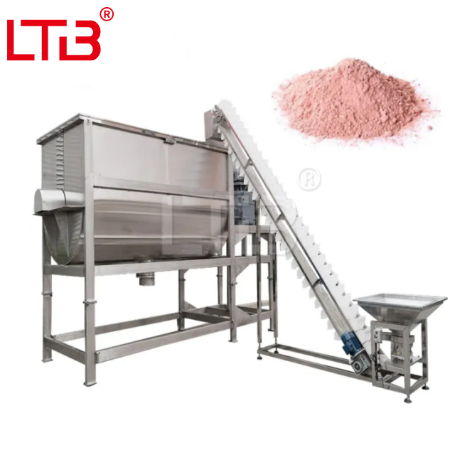 Laundry Detergent Powder Ribbon Mixer Screw Mixing Machine