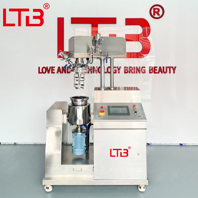 5L 10L 20L Small Scale Lab Vacuum Emulsifying Mixer Emulsifier Cosmetic Face Body Lotion Cream Making Machine