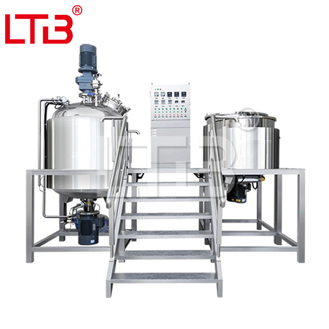 Factory Sale Industrial Fixed Type Stainless Steel Vacuum Homogenizing Emulsifier Skin Care Cream Lotion Mixer Suppier