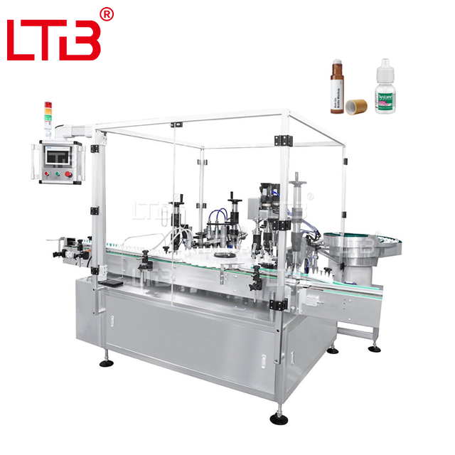 Rotary Essential Oil Nail Polish Cosmetic Cream Filler Machine Monoblock Vial Small Glass Bottle Jar Filling Capping Labeling Production Line