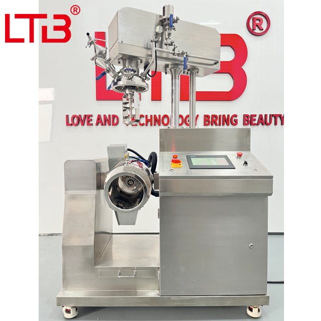 5L 10L 20L Small Scale Lab Vacuum Emulsifying Mixer Emulsifier Cosmetic Face Body Lotion Cream Making Machine