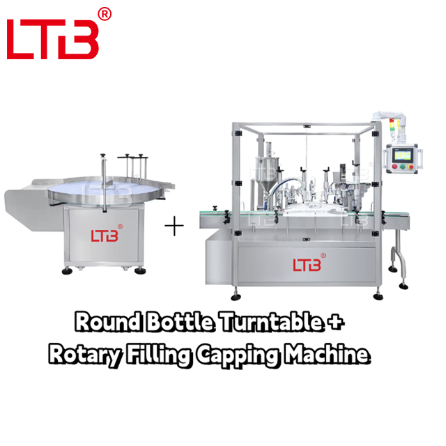 Rotary Essential Oil Nail Polish Cosmetic Cream Filler Machine Monoblock Vial Small Glass Bottle Jar Filling Capping Labeling Production Line
