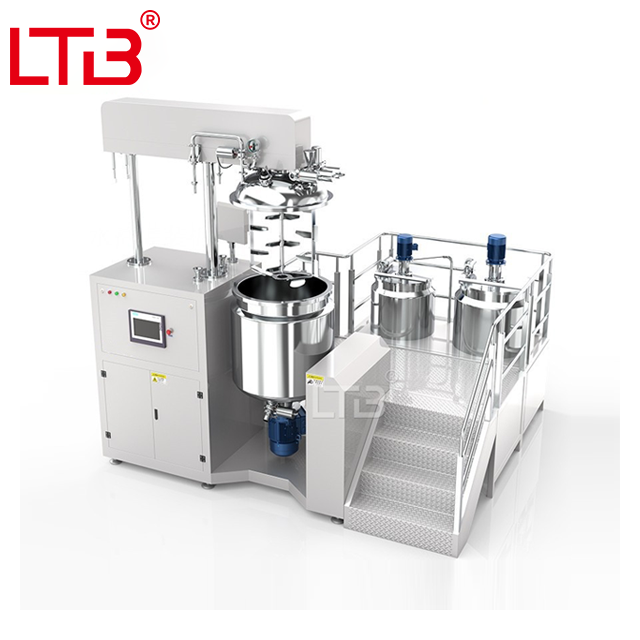 200L 300L 500L Face Creams Skin Care High Shear Vacuum Emulsifying Mixing Ointment Cosmetic Making Equipment