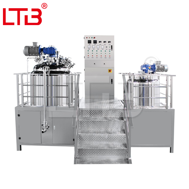 Factory Sale Industrial Fixed Type Stainless Steel Vacuum Homogenizing Emulsifier Skin Care Cream Lotion Mixer Suppier