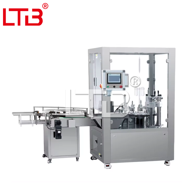 Rotary Essential Oil Nail Polish Cosmetic Cream Filler Machine Monoblock Vial Small Glass Bottle Jar Filling Capping Labeling Production Line