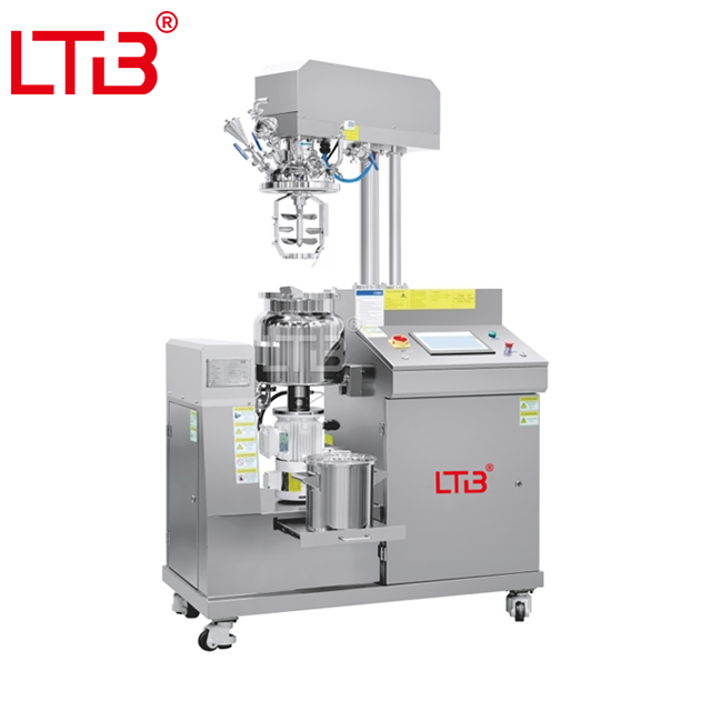 5L 10L 20L Small Scale Lab Vacuum Emulsifying Mixer Emulsifier Cosmetic Face Body Lotion Cream Making Machine