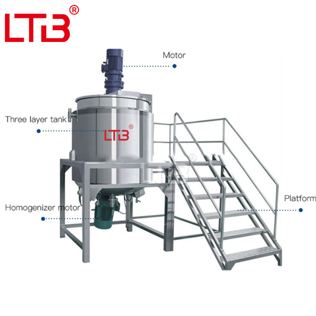 Liquid Washing Mixer Detergent Making Dishwashing Hand Sanitizer Shower Gel Production Line Shampoo Hair Conditioner Mixing Machine