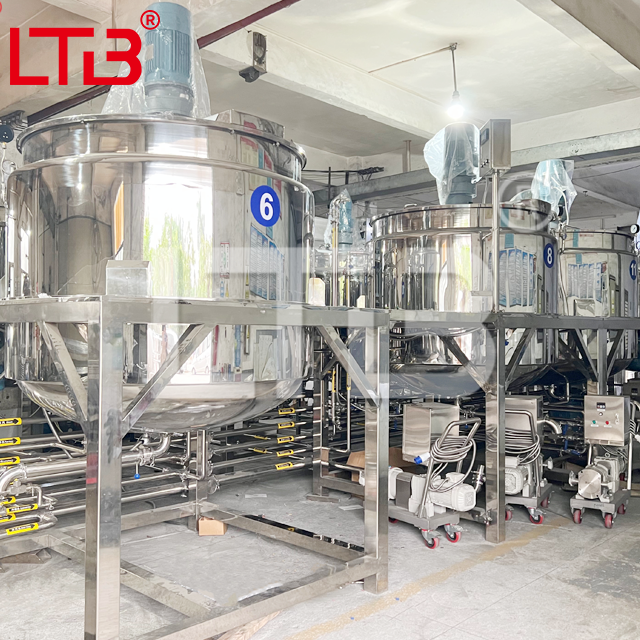 Industrial Large Volume Automated Liquid Soap Mixer Dishwashing Making Machine Lotion Homogenizing Equipment