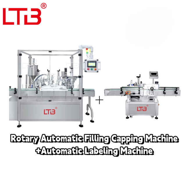 Rotary Essential Oil Nail Polish Cosmetic Cream Filler Machine Monoblock Vial Small Glass Bottle Jar Filling Capping Labeling Production Line