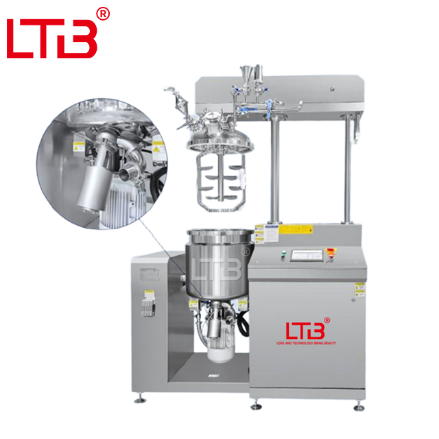50L 100L High Speed Mayonnaise Vacuum Homogenizer Cosmetic Cream Mixer Food Paste Ketchup Mixing Tank Manufacturer