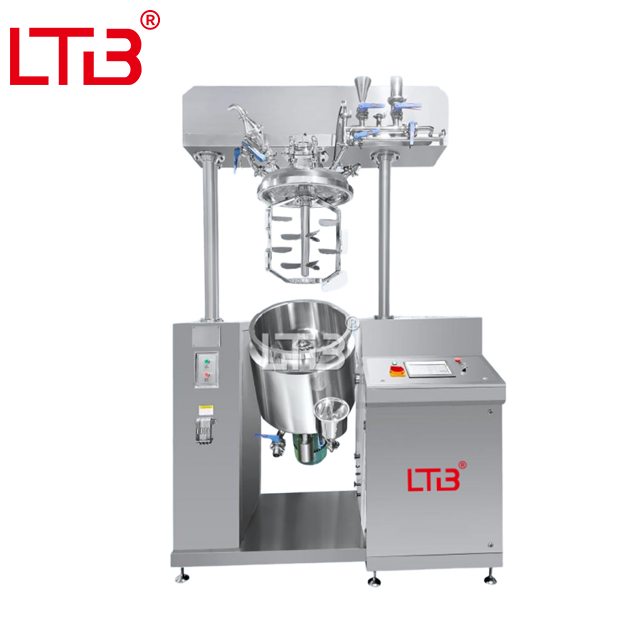 1T 2T 3T High Efficient Hydraulic Lifting Vacuum Emulsifying Mixer Face Cosmetic Creams Emulsifying Mixing Tank Reactor Price