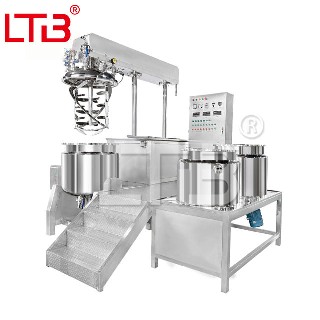 200L 300L 500L Face Creams Skin Care High Shear Vacuum Emulsifying Mixing Ointment Cosmetic Making Equipment