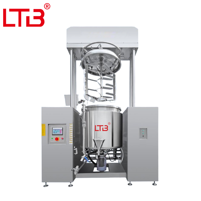 1T 2T 3T High Efficient Hydraulic Lifting Vacuum Emulsifying Mixer Face Cosmetic Creams Emulsifying Mixing Tank Reactor Price
