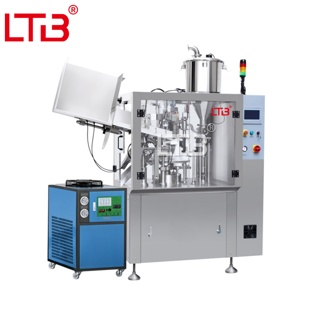 Automatic Lip Gross Shampoo Conditioner Cosmetic Cream Lotion Plastic Composite Tube Filling Sealing Machine Packing Equipment