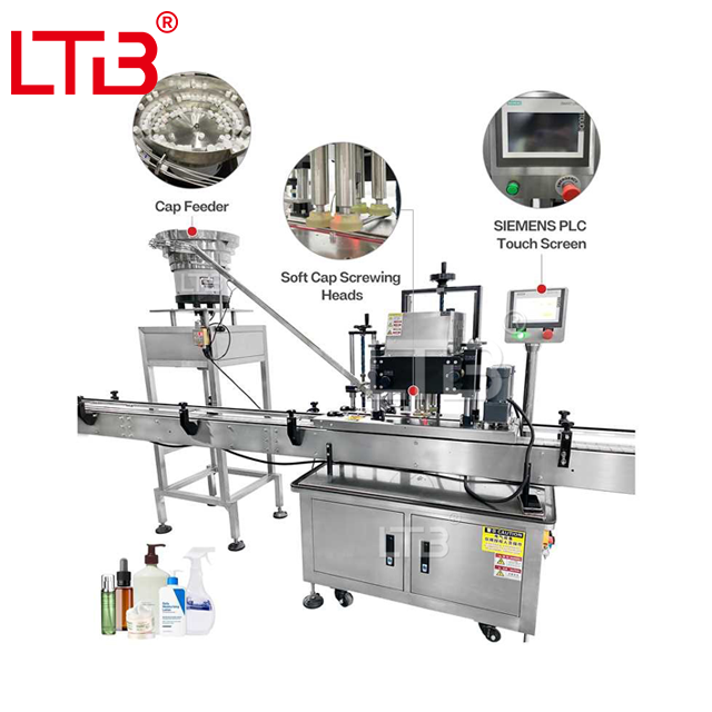 Automatic Plastic Glass Bottle Jar Screw Capping Machine for Cap Pump Spray Trigger