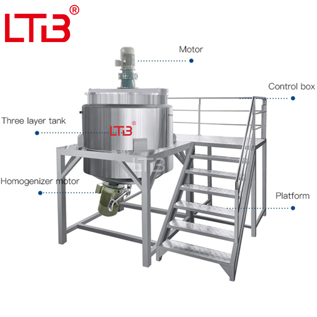 Liquid Washing Mixer Detergent Making Dishwashing Hand Sanitizer Shower Gel Production Line Shampoo Hair Conditioner Mixing Machine