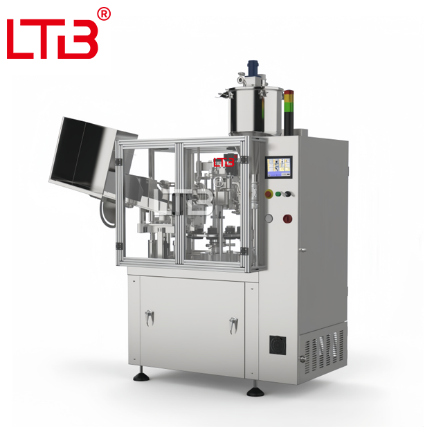 Automatic Lip Gross Shampoo Conditioner Cosmetic Cream Lotion Plastic Composite Tube Filling Sealing Machine Packing Equipment