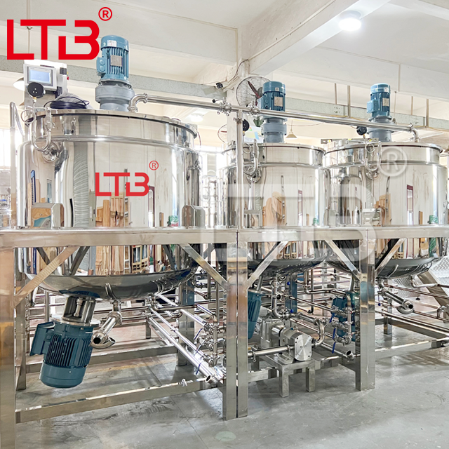 Industrial Large Volume Automated Liquid Soap Mixer Dishwashing Making Machine Lotion Homogenizing Equipment