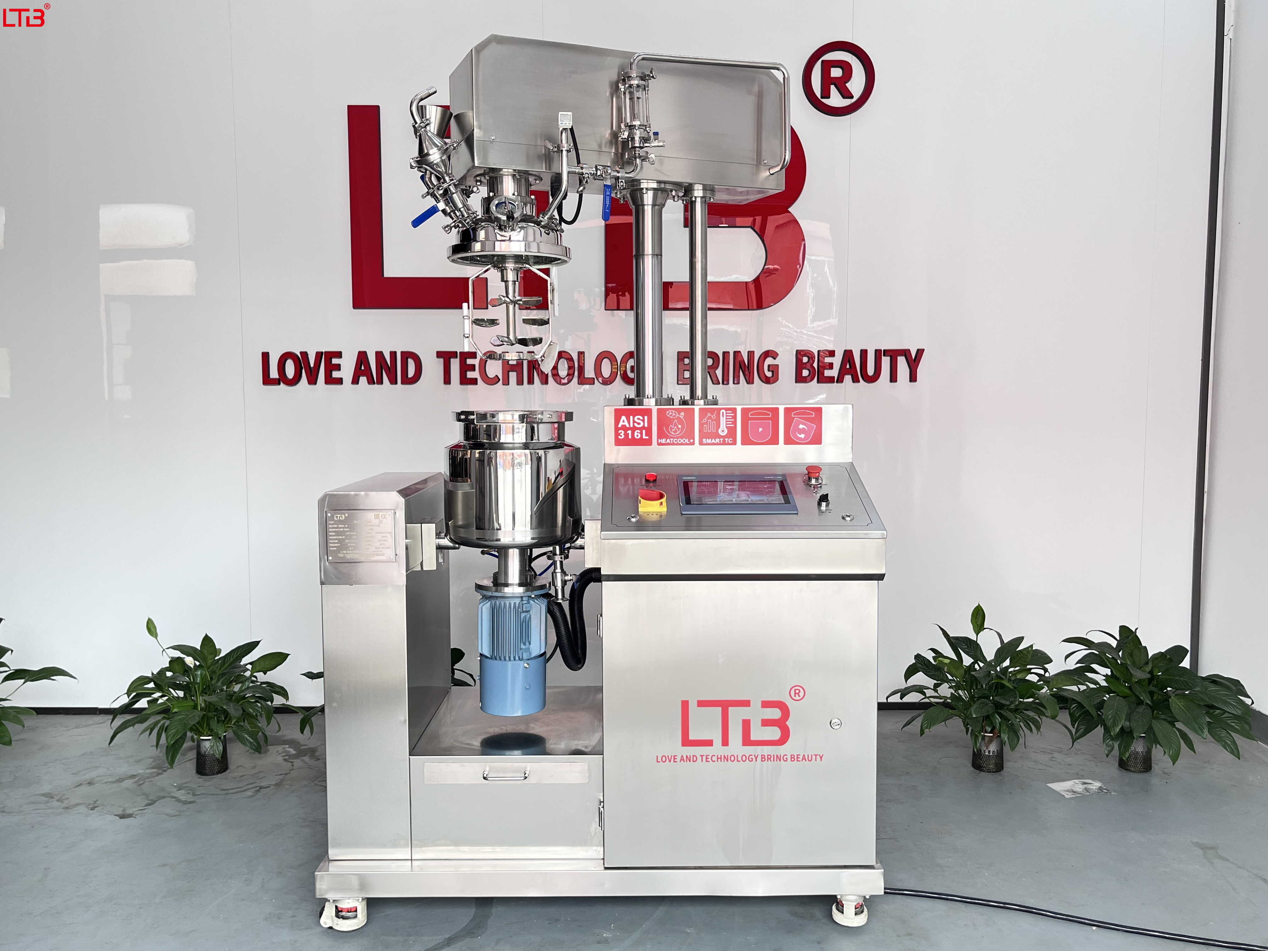 10L High-Speed Laboratory Vacuum Emulsifying Mixer for Paste Cream Cosmetic 