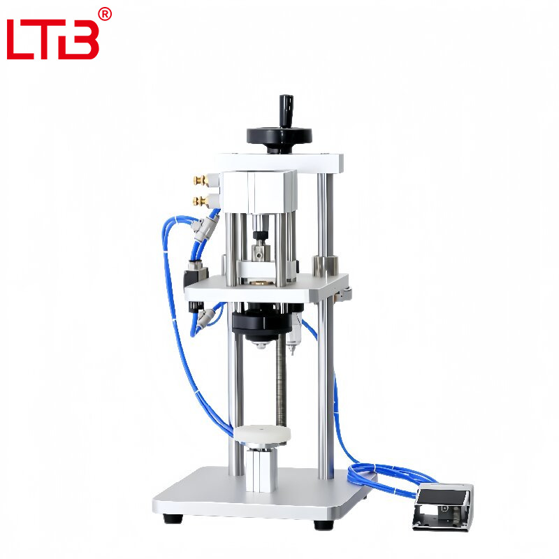 Semi-automatic Pneumatic Perfume Bottle Crimping Capping Machine for Perfume Sprayer Bottle