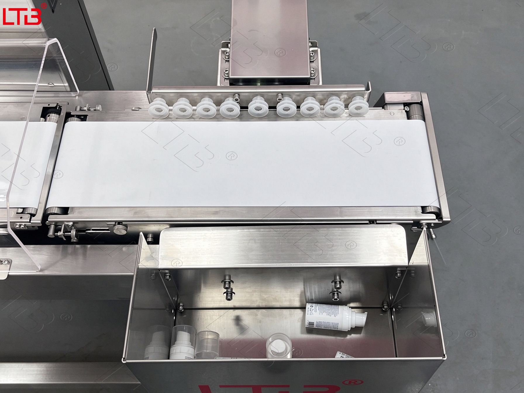 Automatic Check Weigher With Rejector System Bottle Sachet Tube Weight Checking Machine