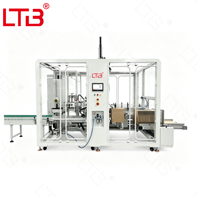 Automatic Carton Erector Opening Packing Sealing Machine Bottle Can Jar Case Packer Boxing Packaging Equipment