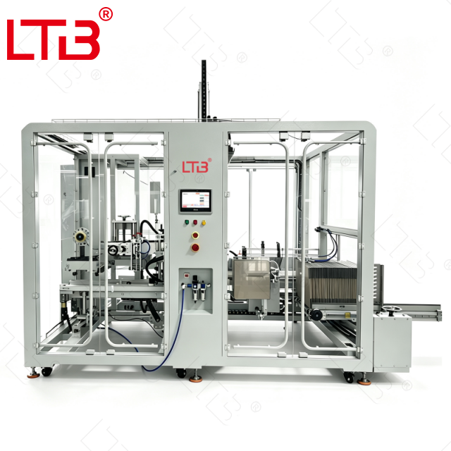 Automatic Carton Erector Opening Packing Sealing Machine Bottle Can Jar Case Packer Boxing Packaging Equipment