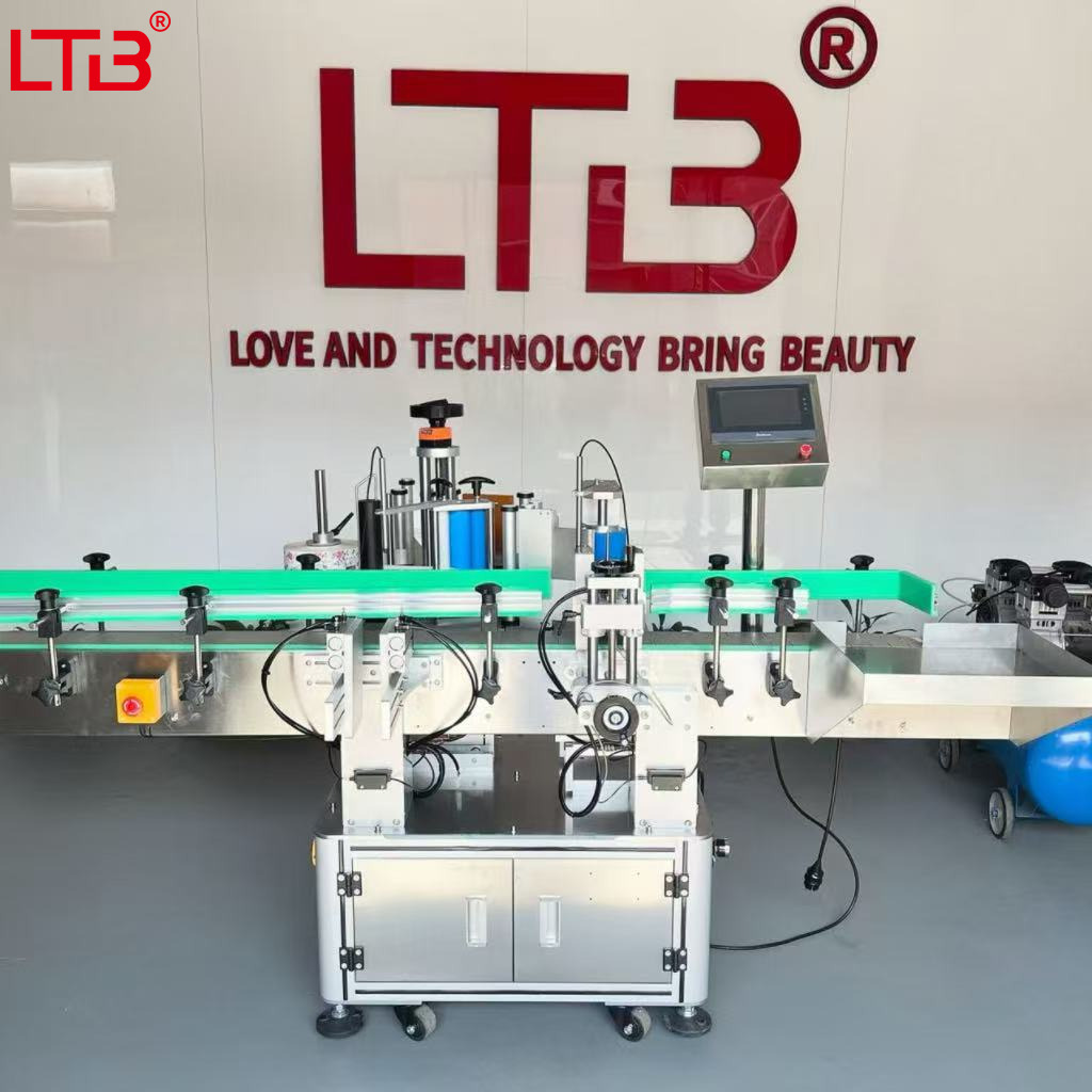 Automatic Round Bottle Sticker Labeling Machine for Glass Plastic Containers