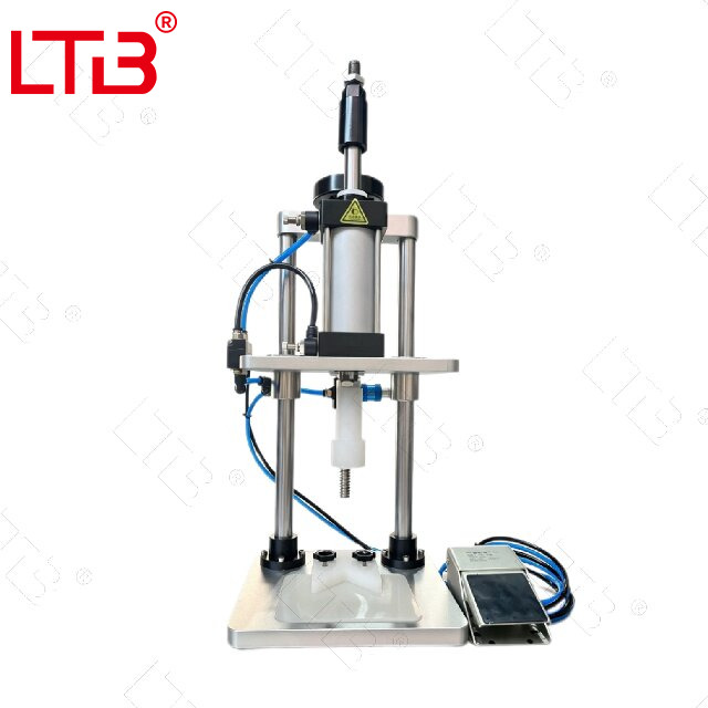 M&aacute;quina taponadora de prensado de perfume neum&aacute;tica semiautom&aacute;tica para botellas de spray de perfume